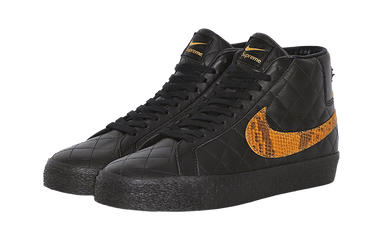 Кецове и обувки Nike SB Supreme x Zoom Blazer Mid QS SB "Black Snakeskin" Черно | DV5078-001, 1