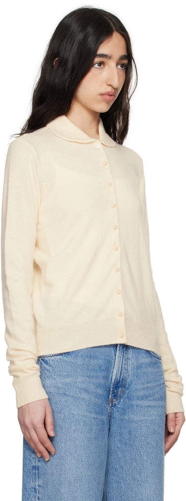 Пуловер GUIZIO Guizio Delphine Knit Cardigan Бежово | S25119S020, 1