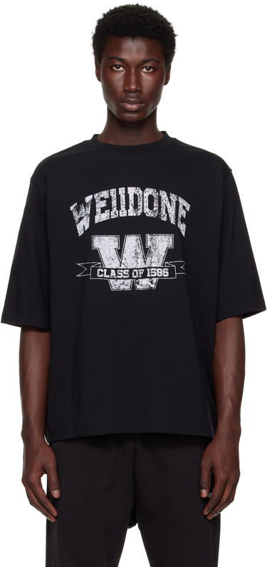 Тениска We11done We11done Printed University T-Shirt Черно | WD-TT2-25-743-U-BK, 0