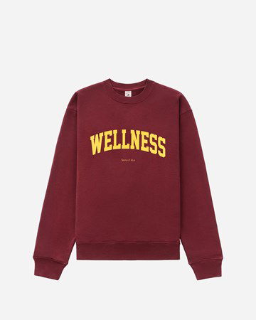 Суитчър Sporty & Rich Wellness Ivy Crewneck Бургунди | CR643ME, 0