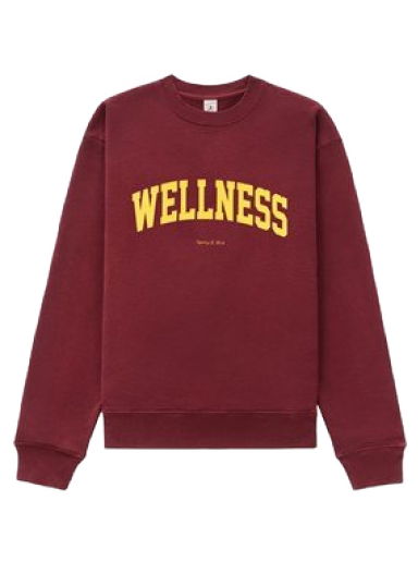 Суитчър Sporty & Rich Wellness Ivy Crewneck Бургунди | CR643ME