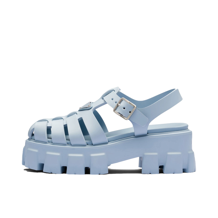 Кецове и обувки Prada Monolith Foam Rubber 55mm Sandals Синьо | 1X853M_3LKK_F0012_F_055