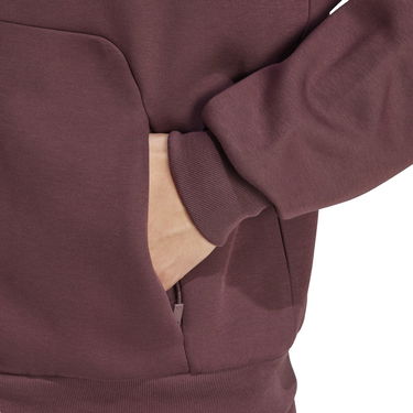 Суитчър adidas Performance 3-Stripes Full-Zip Hoodie Бургунди | JD4830, 5
