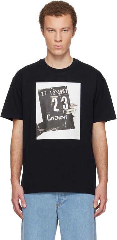 Тениска Givenchy Clapperboard Print T-shirt Черно | BM71NK3YSL001, 0