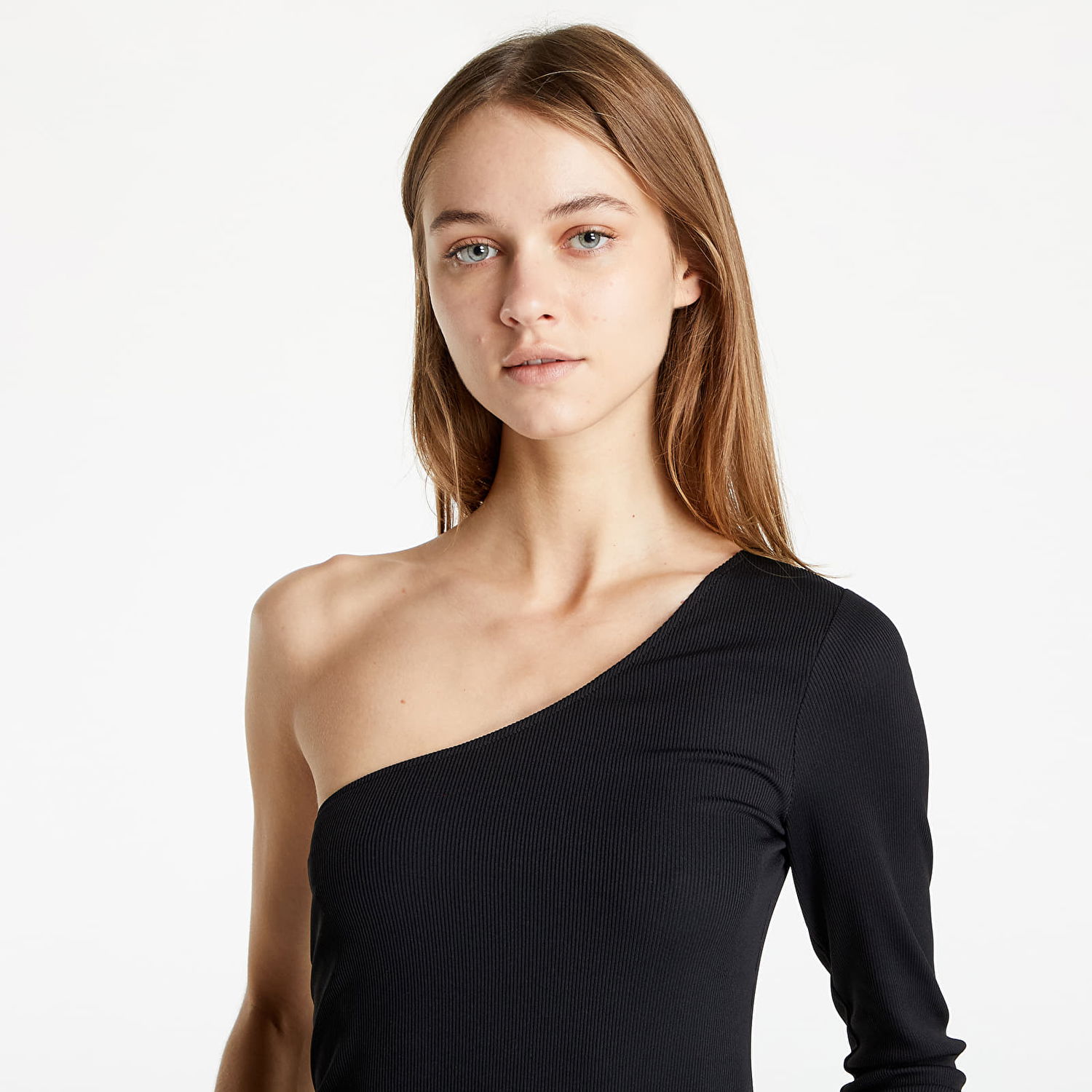 Тениска Tommy Hilfiger Jeans Tiny Tommy 1 Asymetric Rib Черно | DW0DW11041 BDS, 1