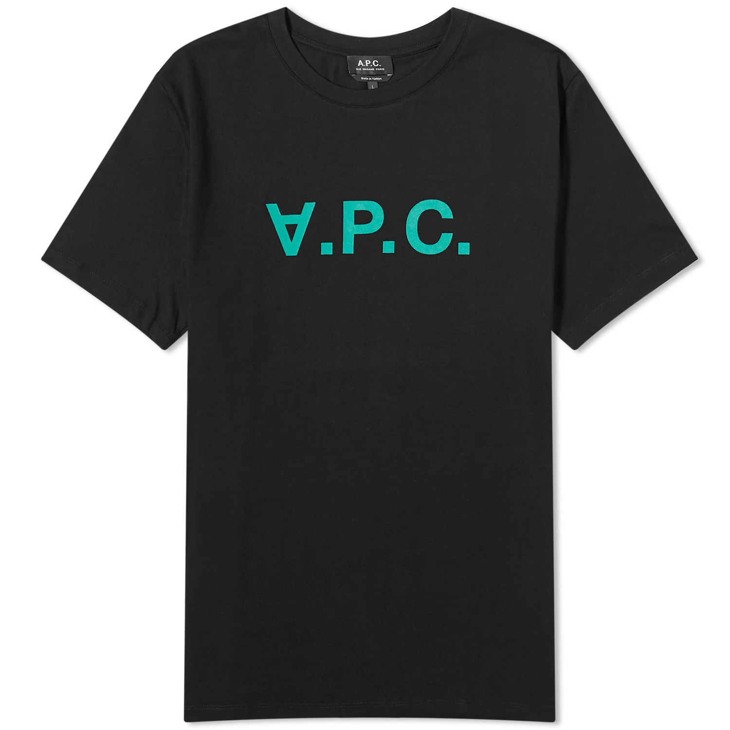 Тениска A.P.C. VPC Logo T-Shirt Черно | COBQX-H26943-TZH, 0
