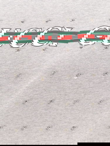 Пуловер Gucci Gucci Embellished Sweatshirt Сиво | 785636XJGSS1192, 3