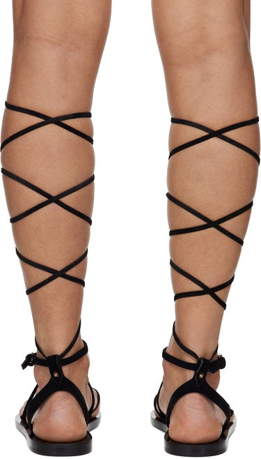 Кецове и обувки ISABEL MARANT Isabel Marant Azzi Suede Gladiator Sandals Черно | SD0254FA-C2A03S, 1