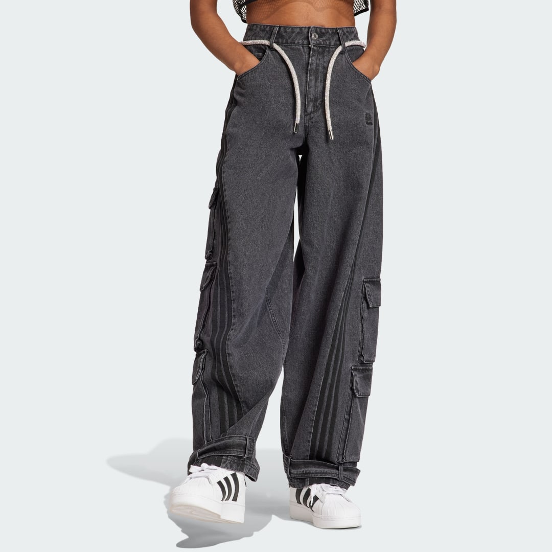 Дънки adidas Originals Adilenium Denim Cargo Черно | IV9345, 0