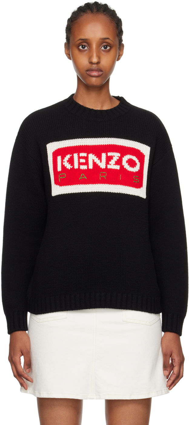 Пуловер KENZO Paris Intarsia Черно | FD62PU4313LA, 0