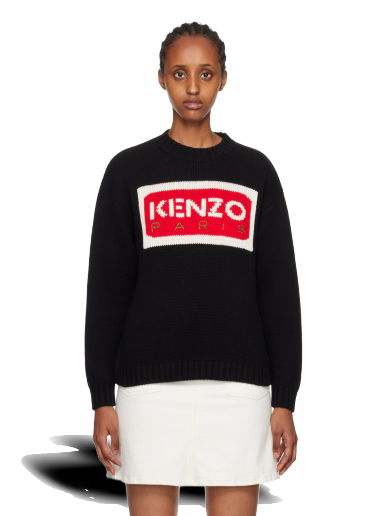 Пуловер KENZO Paris Intarsia Черно | FD62PU4313LA