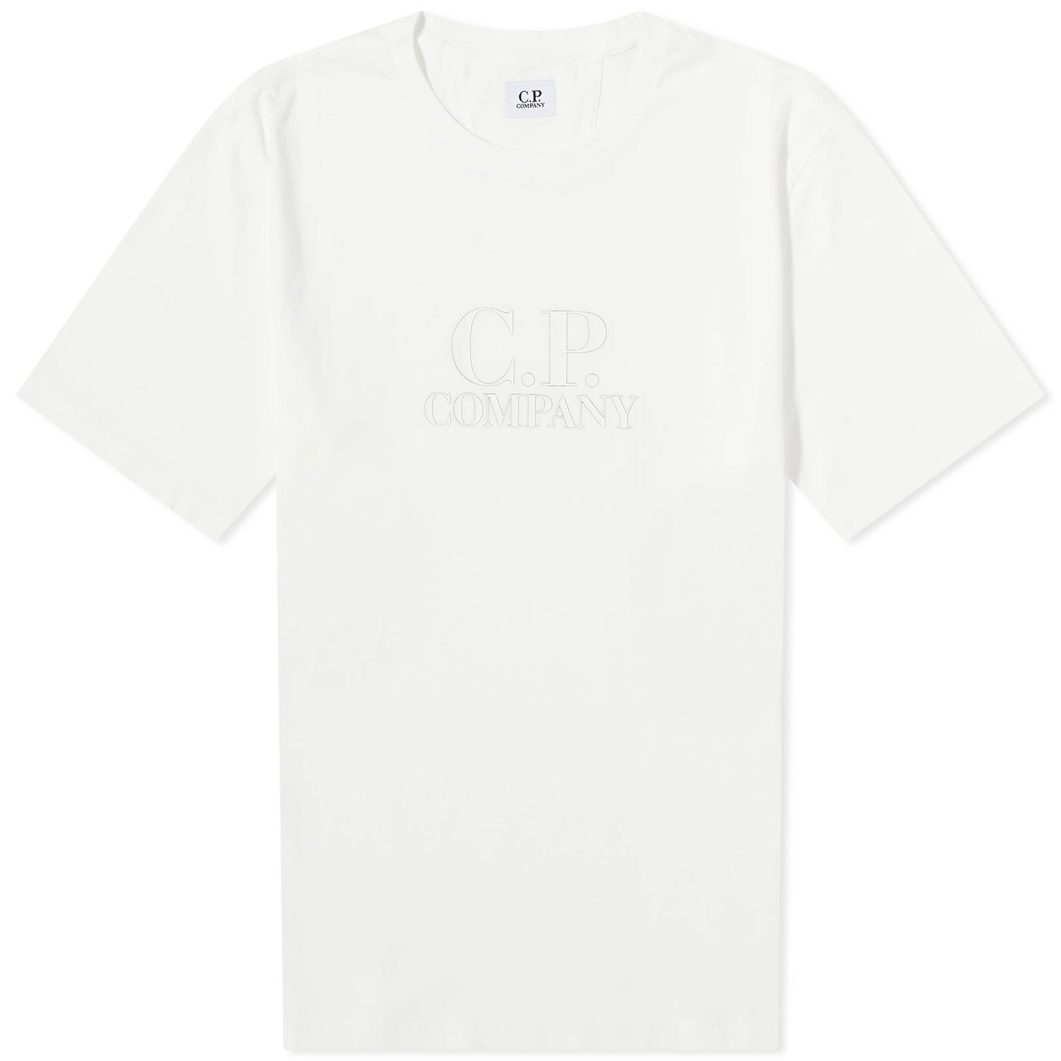 Тениска C.P. Company Embossed Logo T-Shirt Бяло | 15CMTS119A-005100W-103, 0