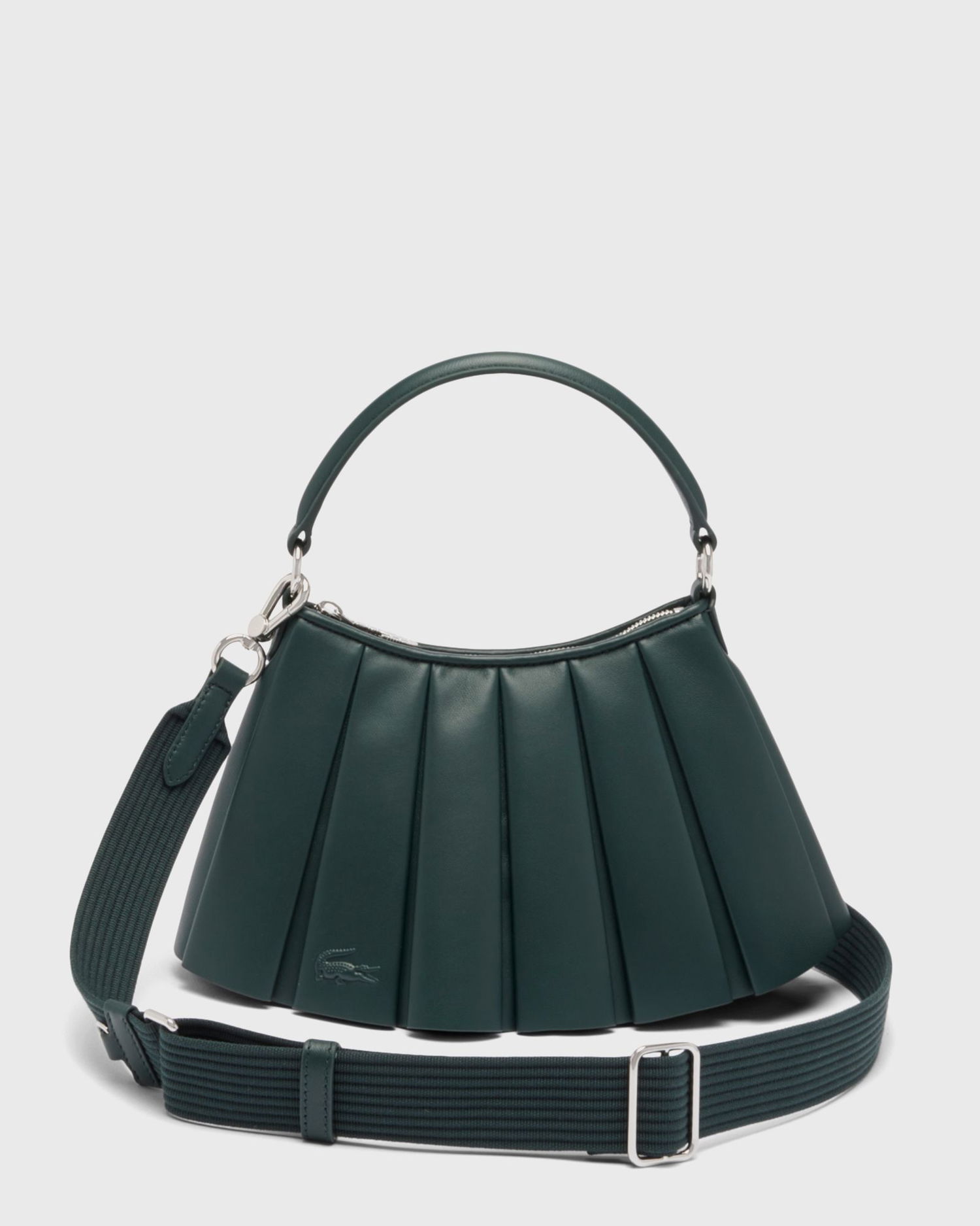 Чанта през рамо Lacoste Lacoste LENGLEN Pleated Shoulder Bag Зелено | NU5011DP-946, 1