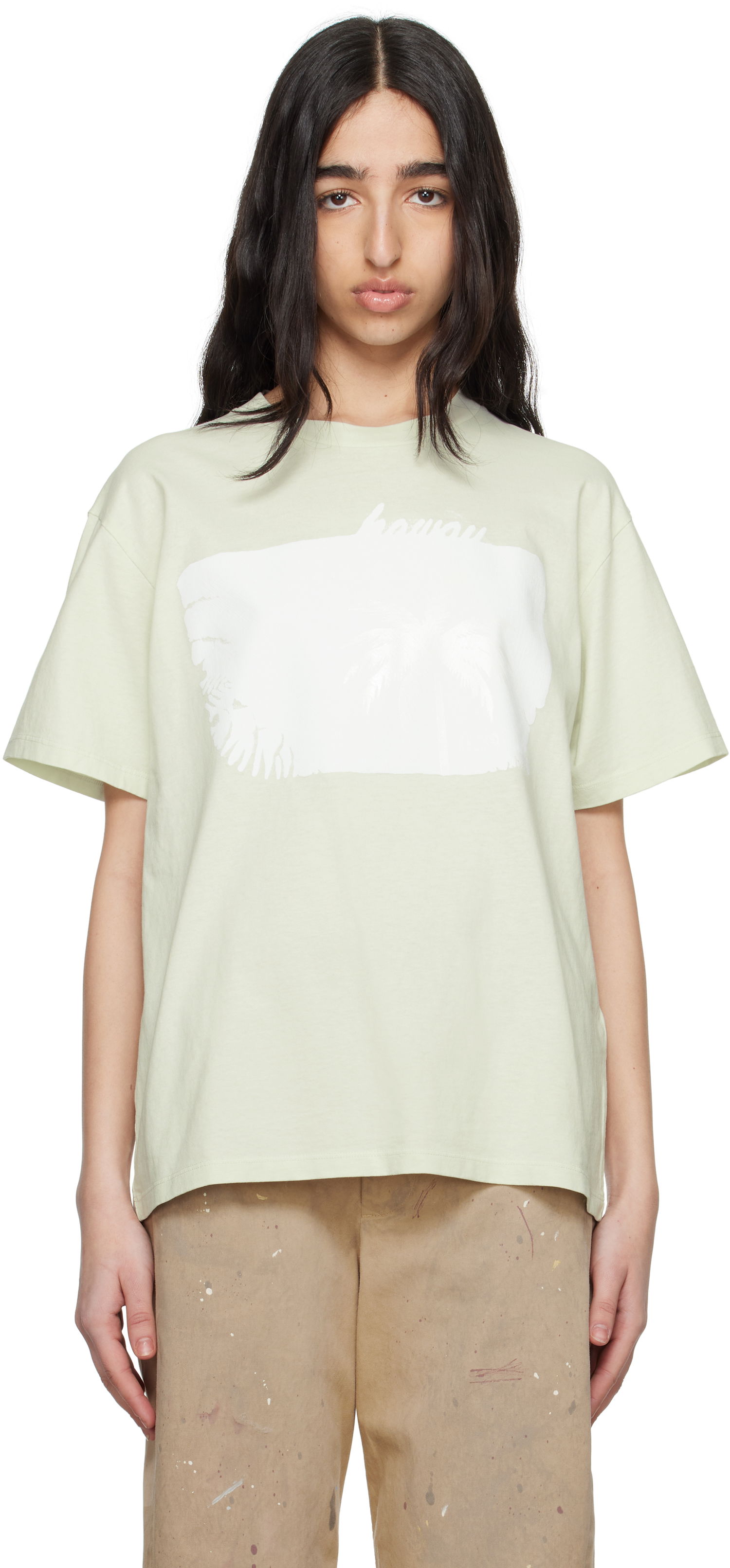 Тениска Maison Margiela MM6 Maison Margiela Heavy Cotton Jersey T-Shirt Зелено | S62GD0204 M20108, 0