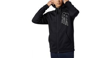 Суитчър New Balance Tenacity Performance Full-Zip Hoodie Черно | mj13020bk, 1