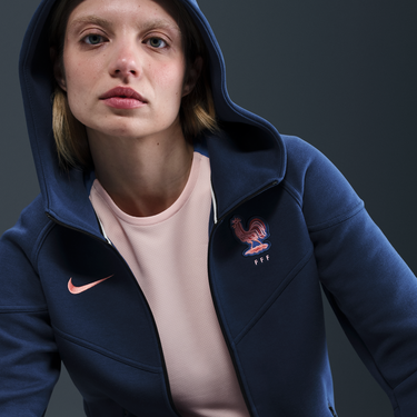 Суитчър Nike Nike Football FFF Tech Windrunner Fleece Full-Zip Hoodie Тъмно синьо | HF5121-492, 4