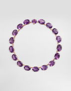 Anna Necklace In 18-carat Red Gold With Amethysts And Diamonds