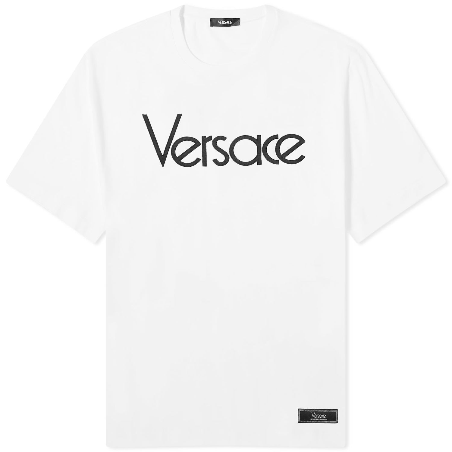 Тениска Versace Men's Tribute Embroidered Tee White Бяло | 1012545-1A09028-1W000, 0