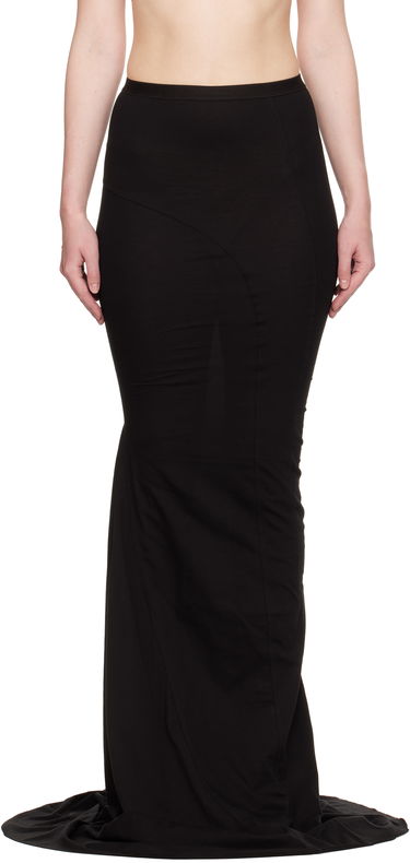 Пола Rick Owens Rick Owens Hollywood Lido Maxi Skirt Черно | RO01E7378 JA, 0