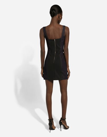 Pокля Dolce & Gabbana Cotton Denim Corset Dress Черно | F63G8DG8LT2S9001, 2