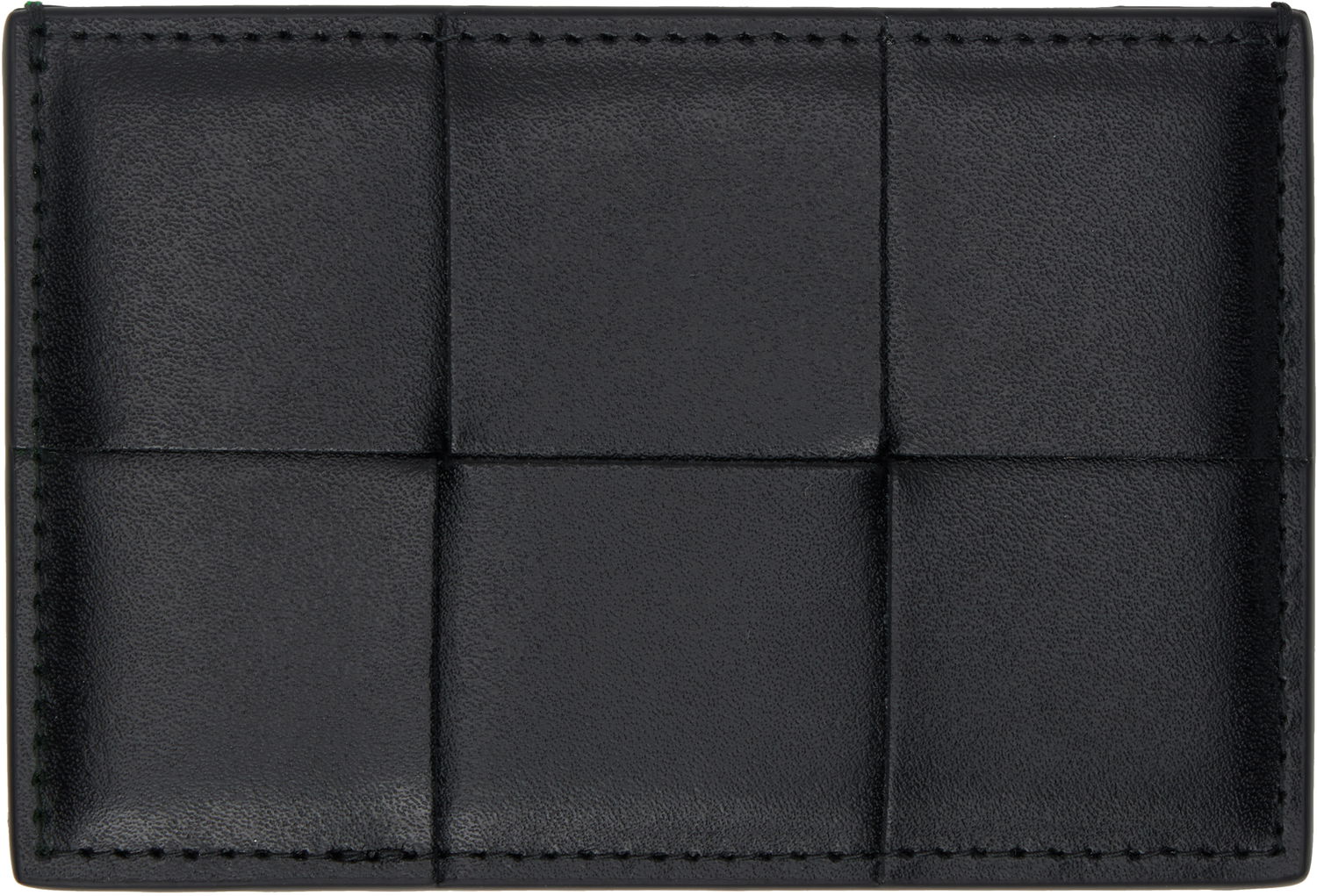 Портфейл Bottega Veneta Leather Card Holder Зелено | 748052 VBWD4 1120, 1