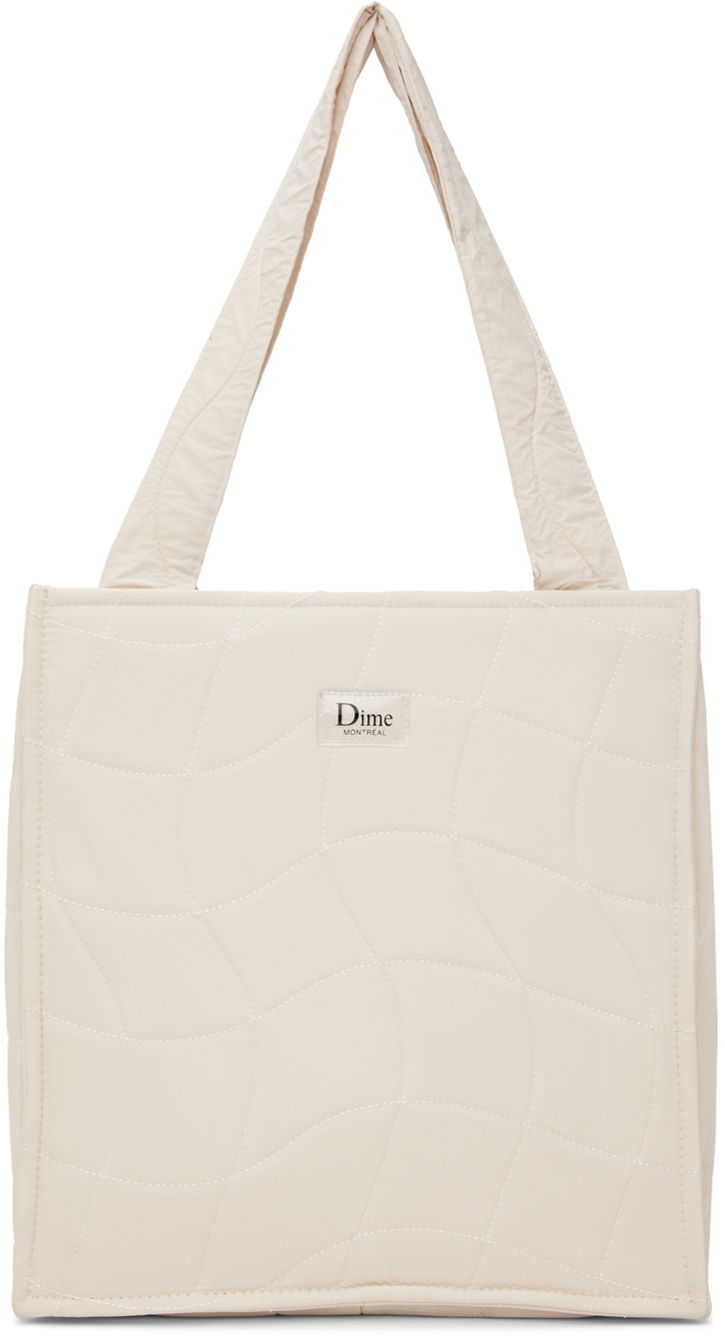 Голяма пазарска чанта Dime Beige Quilted Tote Бежово | DIMESP2446TAN