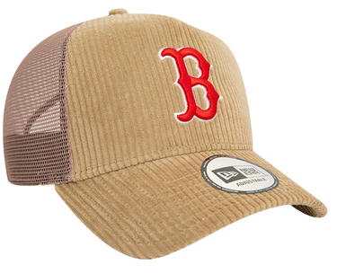 Шапка с козирка New Era MLB Boston Red SoxCord 9FORTY E-Frame Adjustable Trucker Cap Beige Universal Бежово | 60565522, 3