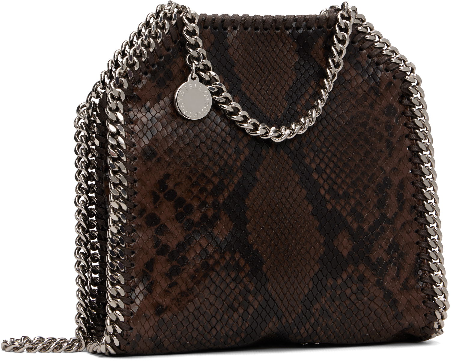 Голяма пазарска чанта Stella McCartney Stella McCartney Falabella Snake Mini Tote Bag Кафяво | 391698WP0621, 1
