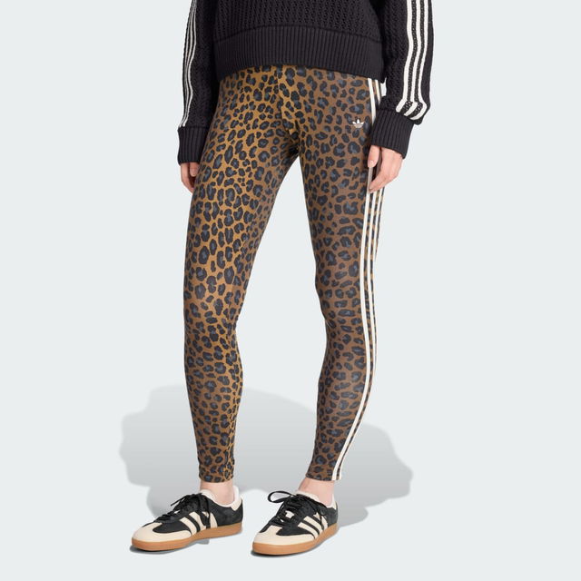 3-Stripes Leopard Print Leggings