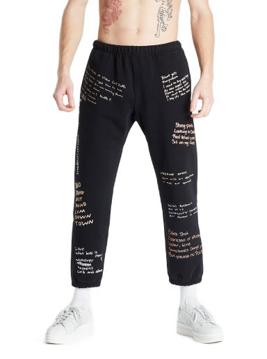 Спортни панталони Pleasures Remote Sweat Pant Черно | P21W026 Black