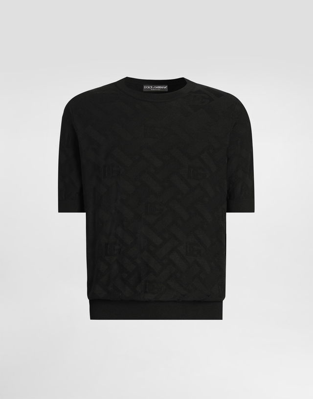 Micro-dot Stitch Silk Pullover