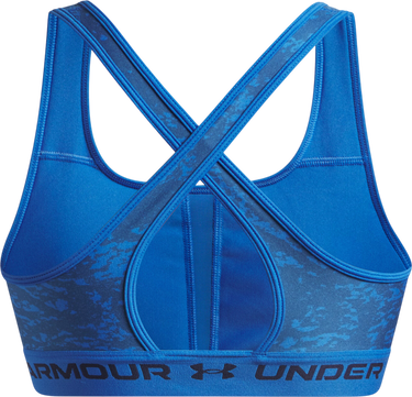 Сутиен Under Armour Under Armour Crossback Mid Print Sports Bra Синьо | 1361042-402, 1