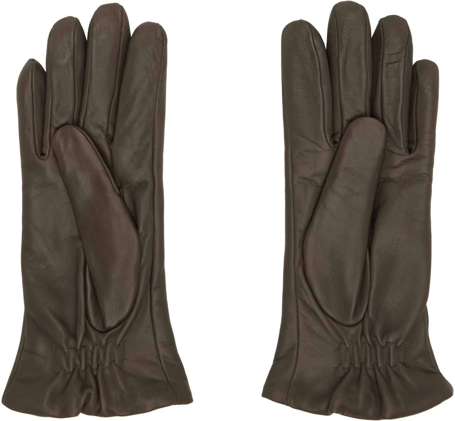 Ръкавици TOTEME Leather Gloves Кафяво | 244-WSG0011-LE0096, 1
