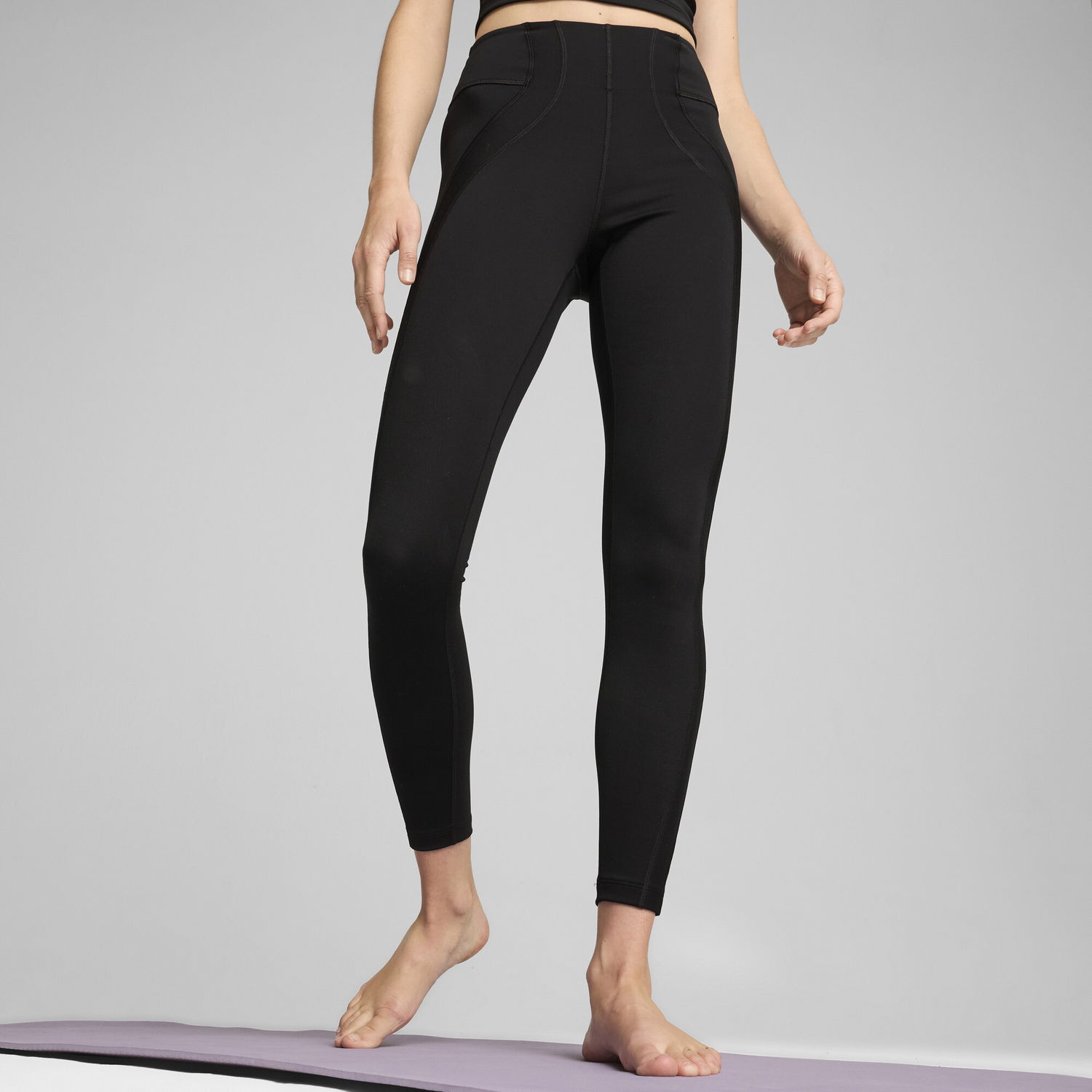 Клинове Puma CLOUDSPUN High-Waisted Ribbed Tights Черно | 525680_01, 0