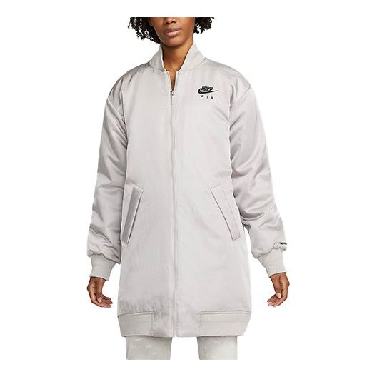 Яке бомбър Nike Air Therma-FIT Synthetic-Fill Loose Mid-Length Jacket Сиво | DD4641-033