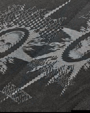 Тениска Neighborhood Washed Longsleeve T-Shirt with Skull Graphic and Gothic Sleeves Черно | 252PCNH-LT15 BLACK, 4