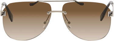 Слънчеви очила FENDI Rimless Aviator Gradient 'Fendi' Sky Sunglasses Кафяво | FE40115UM6116F 840126859904, 0