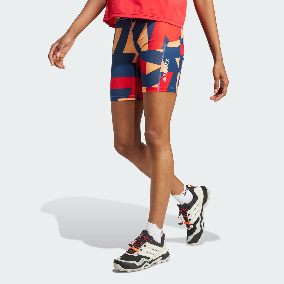 Къси панталони adidas Performance Terrex Multi 8-Inch Printed Tight Shorts Многоцветен | JE9417, 0