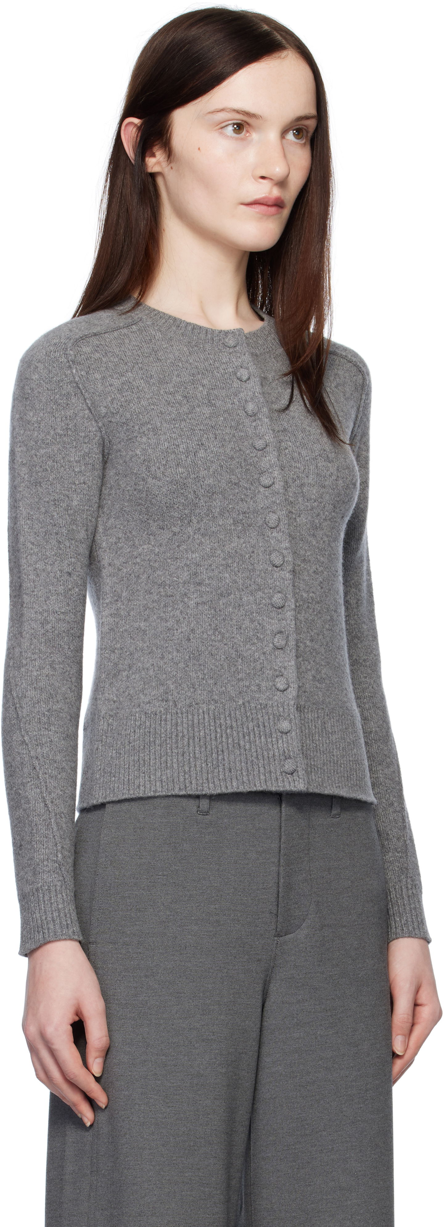 Пуловер rag & bone Bridget Wool Cardigan Сиво | WAS24H007MM07, 1