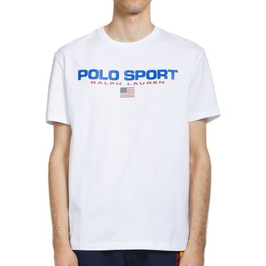 Тениска Polo by Ralph Lauren Classic Fit Polo Sport T-Shirt Бяло | 710750444002, 0