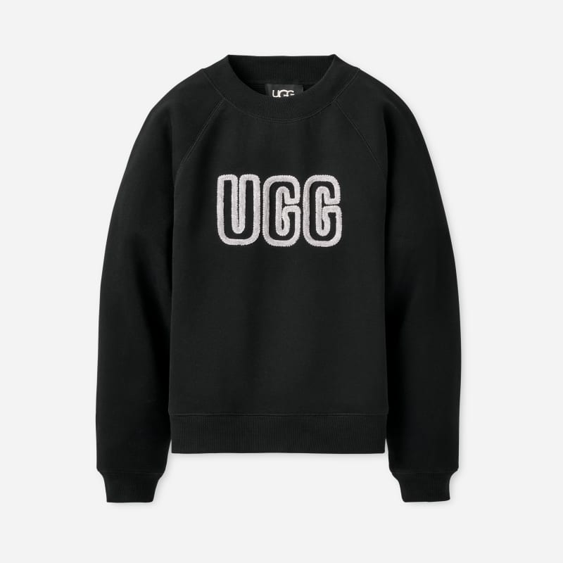 Суитчър UGG Logo Crewneck Sweater Черно | 1171477-BLK