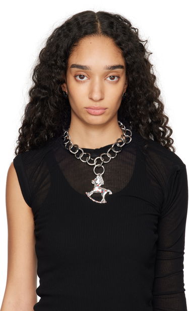 Колие Chopova Lowena Chopova Lowena Rockin' Horse Chain Necklace Металик | 6529, 1