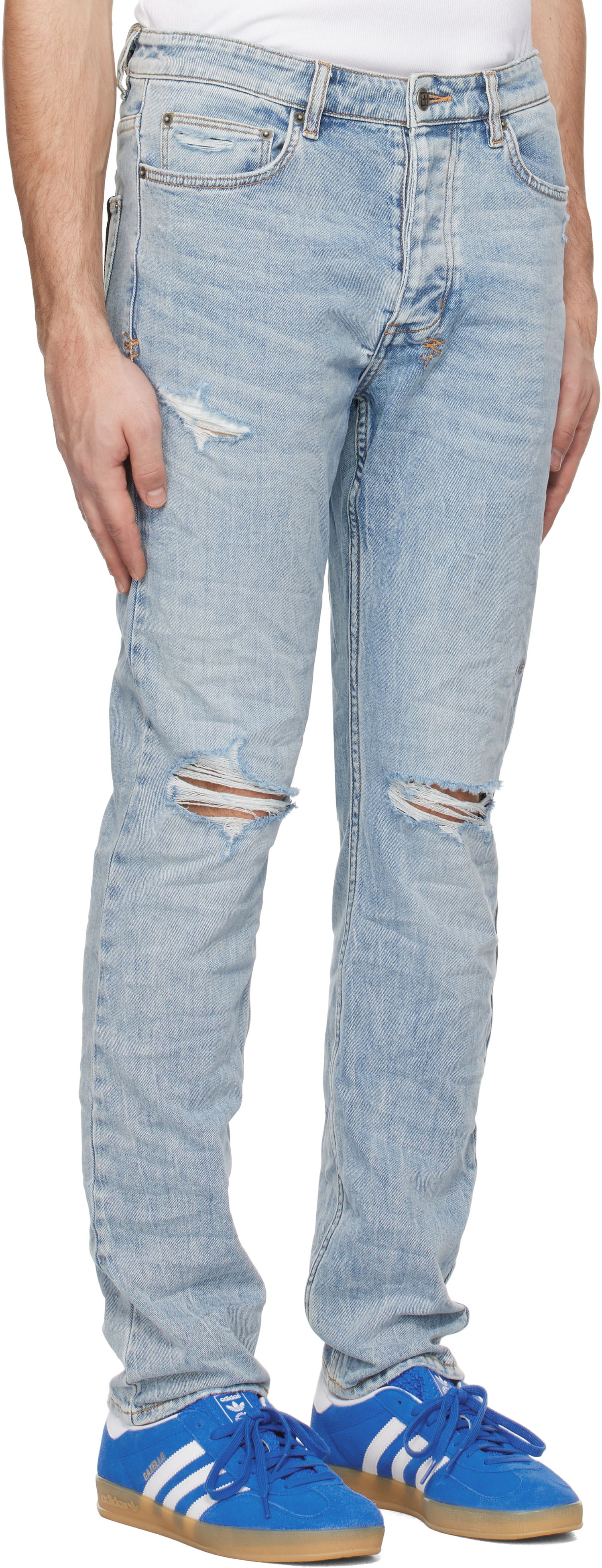 Дънки Ksubi Chitch Rekon Trashed Jeans Синьо | MPS25DJ027, 1