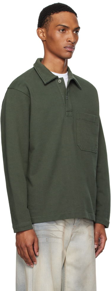 Поло тениска NORSE PROJECTS Norse Projects Fraser Relaxed Organic Loopback Long Sleeve Polo Бежово | N20-1377, 4
