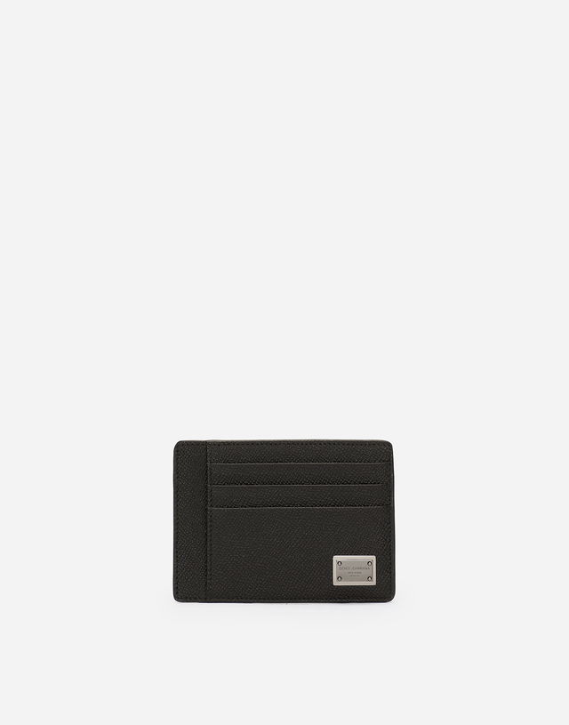 Calfskin Dauphine-print Card Holder