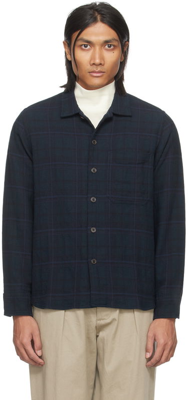 Риза Universal Works Universal Works OP Plaid Shirt Тъмно синьо | P2931, 0