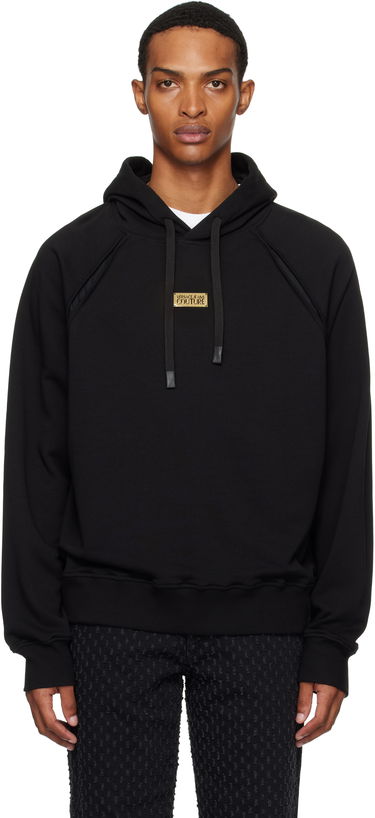 Суитчър Versace Outline Barocco Relaxed-Fit Hoodie Черно | E78GAI314_EF0010, 0