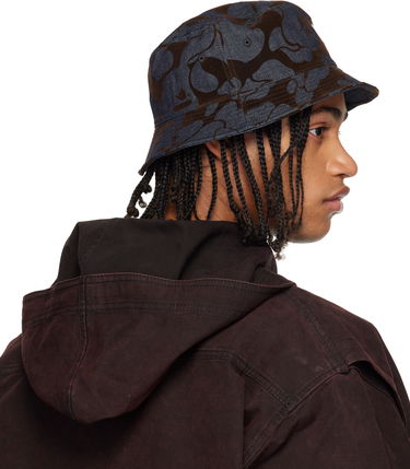 Шапка BAPE Camo Flocked One Point Denim Bucket Hat Многоцветен | 001HTL801012M, 2