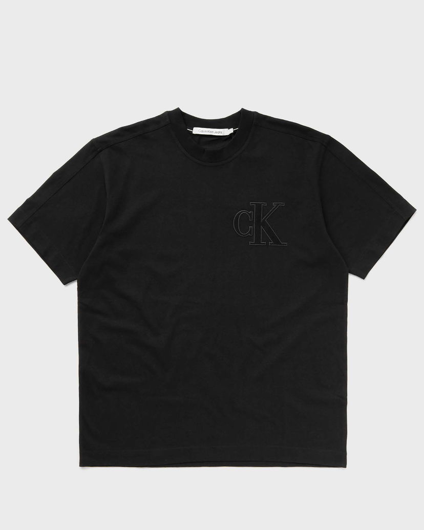 Тениска CALVIN KLEIN APPLIQUE TEE Черно | J30J325657BEH