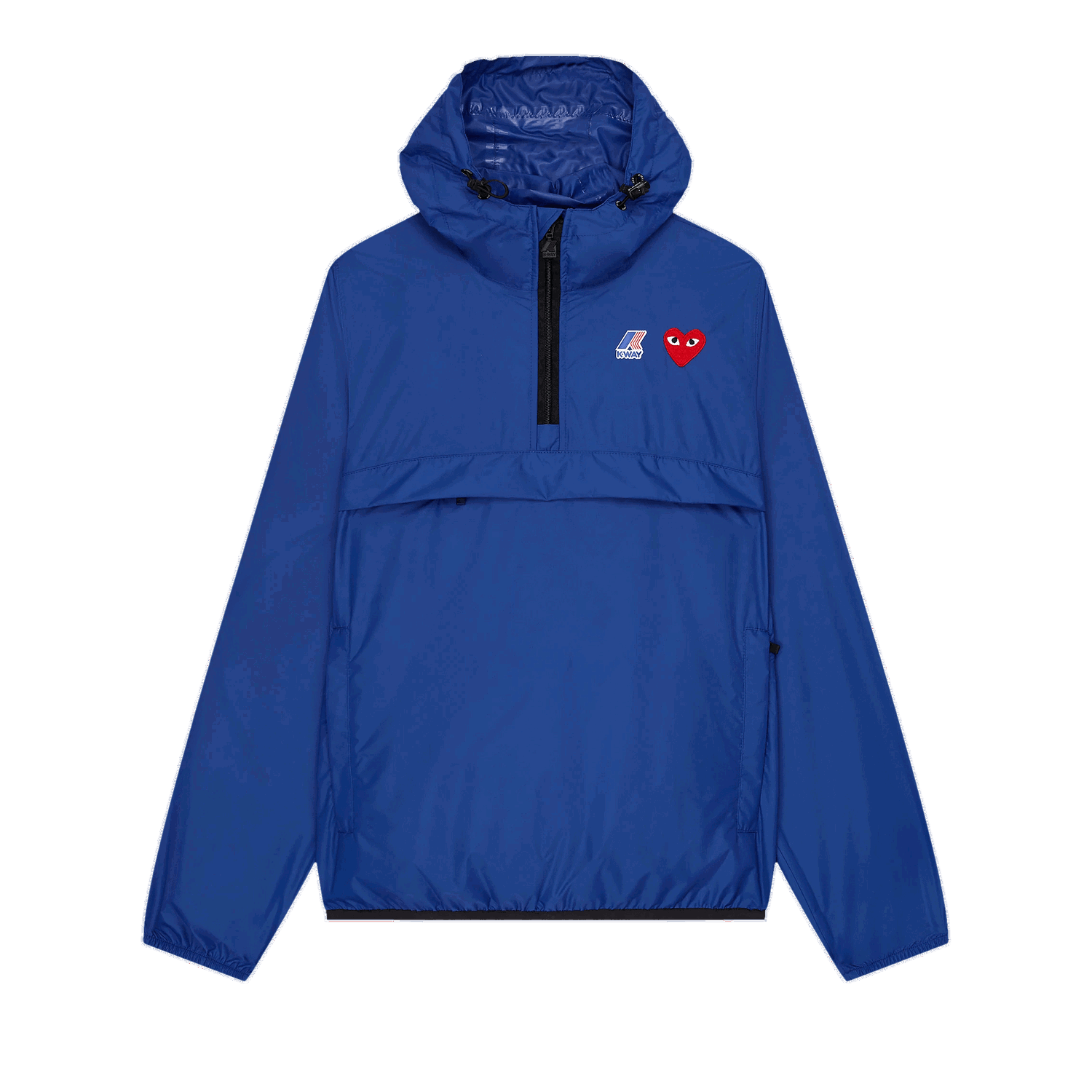 Ветровка Comme des Garçons PLAY x K-Way Half-Zip Packable Jacket Синьо | P1J502 2, 0